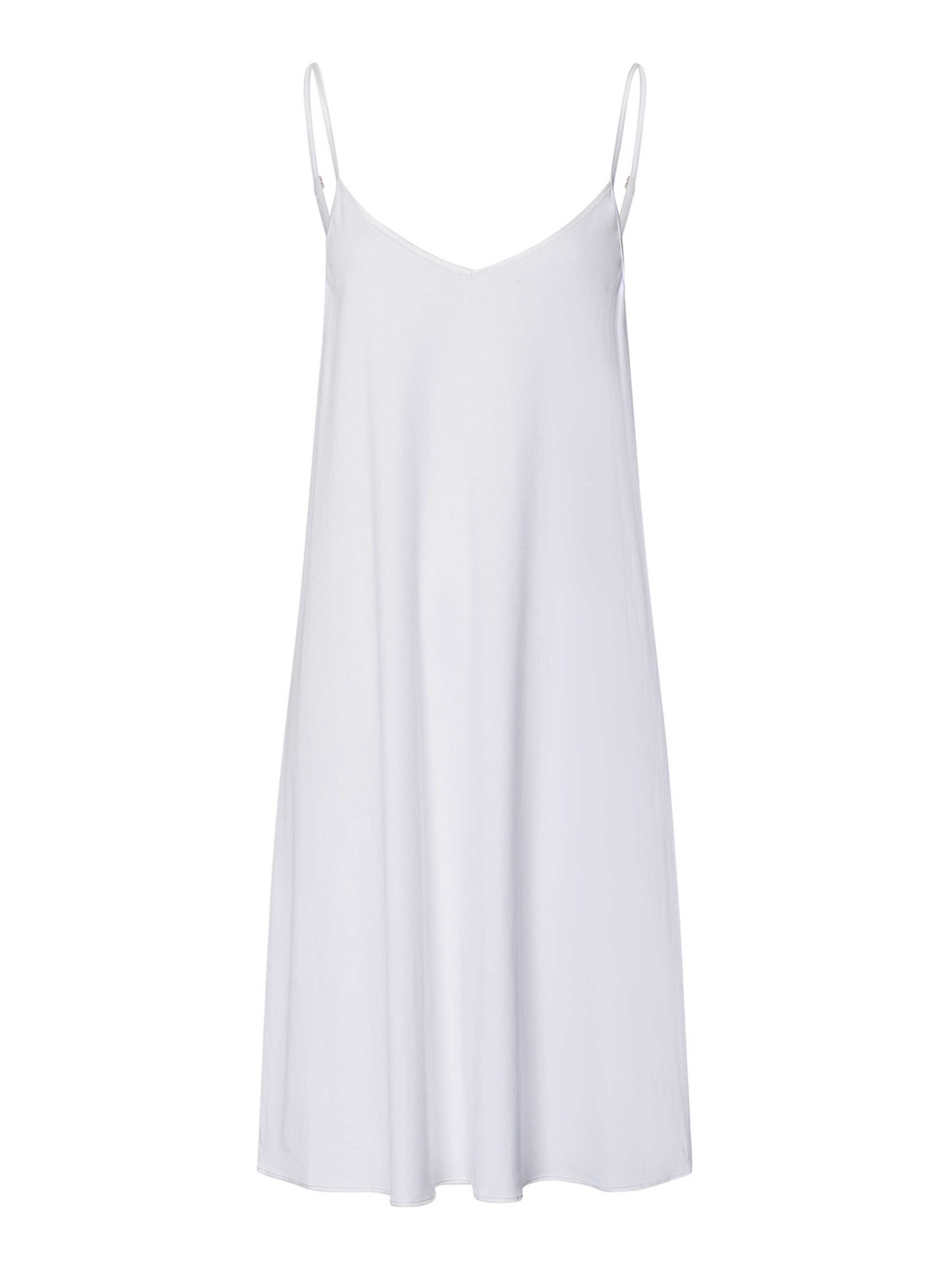 Hanro Sleepshirt ' Spaghettidress Cotton Silk ' in Weiß: Vorderseite