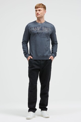 CAMP DAVID Sweatshirt in Blue: front