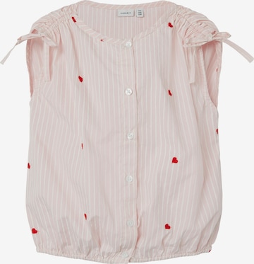 NAME IT - Blusa 'FAHEART' em rosa: frente