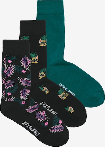 JACK & JONES Sukat 'JACPineapple' värissä musta: etupuoli