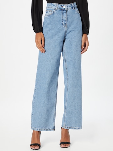 Warehouse Wide leg Jeans in Blue: front