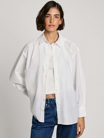 Pepe Jeans Blouse ' RITA ' in Wit: voorkant
