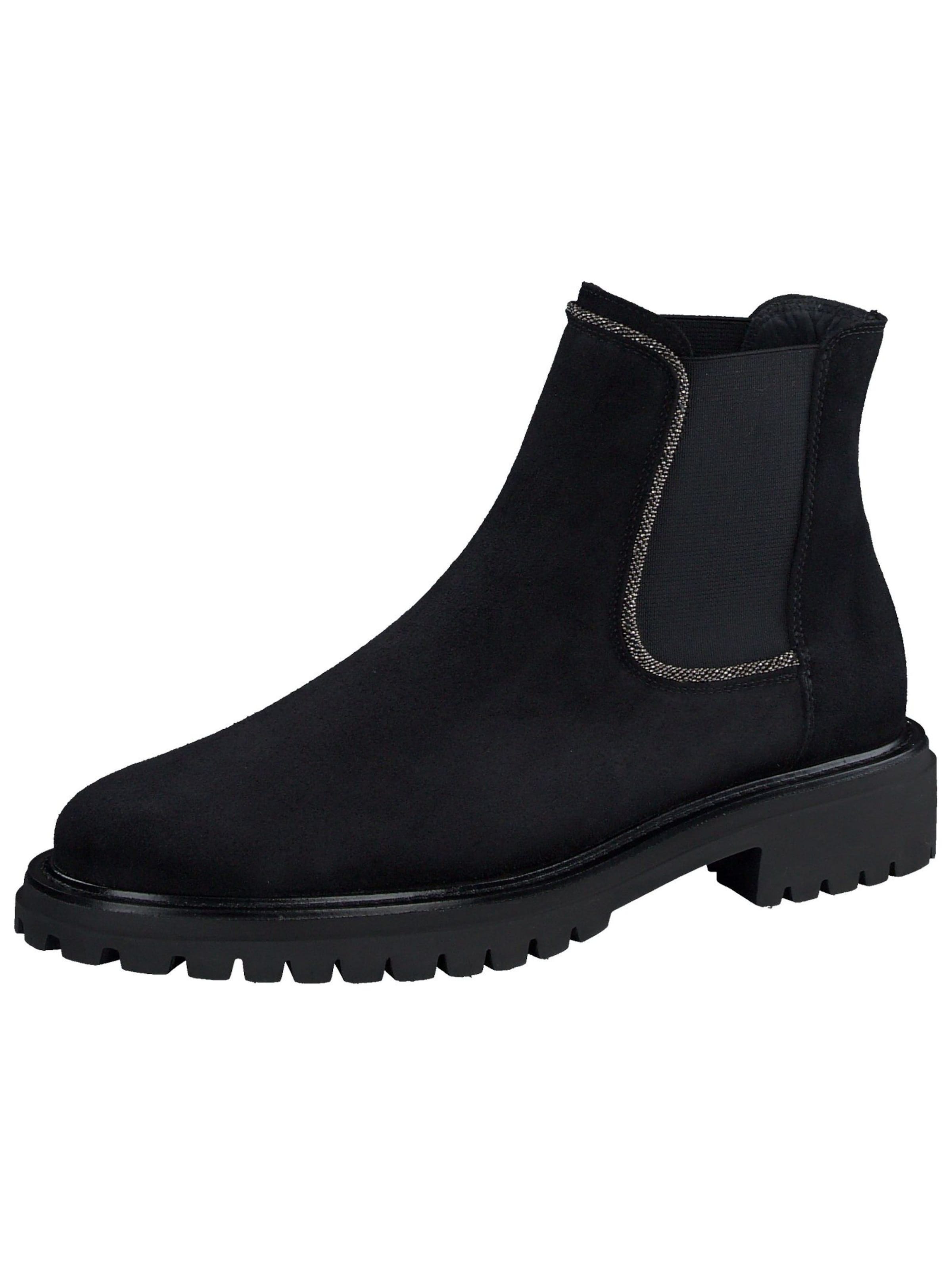 Paul Green Chelsea Boots in Schwarz: Vorderseite