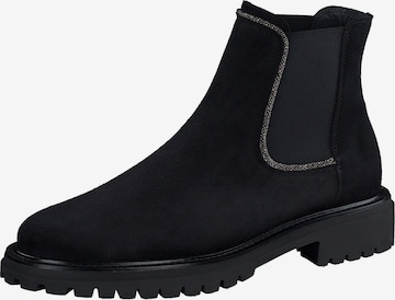 Paul Green Chelsea Boots in Schwarz: Vorderseite