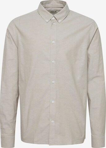 !Solid Button Up Shirt ' VAL ' in Beige: front
