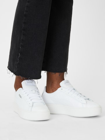 PUMA Sneakers 'Vikky Stacked' in White: front