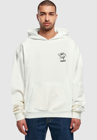 Merchcode Sweatshirt 'Espresso' in White