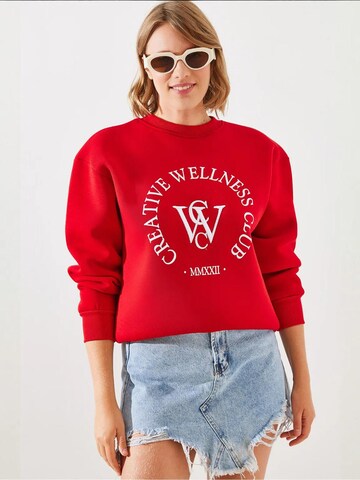 Bianco Lucci Sweatshirt in Rot: Vorderseite