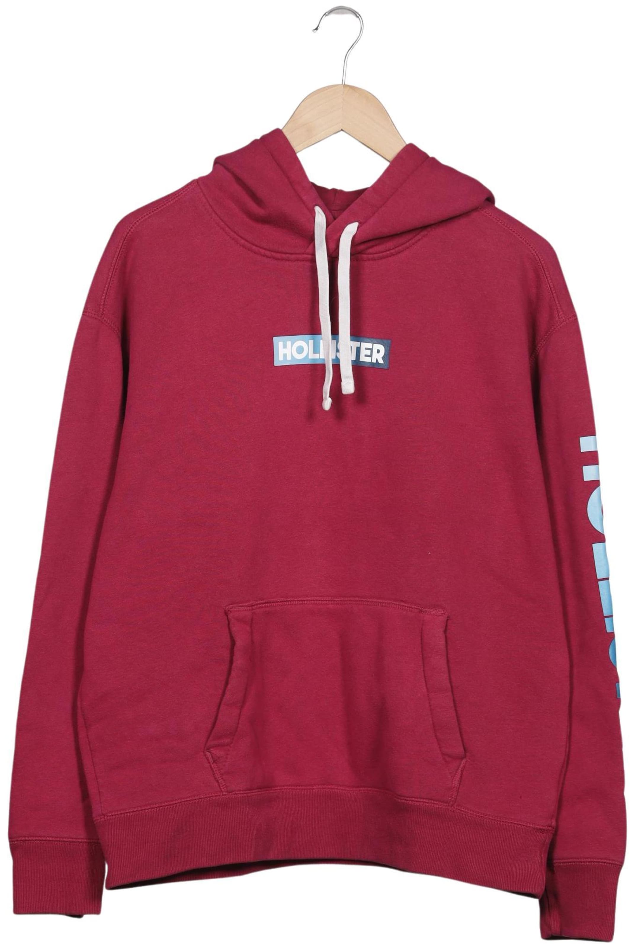 HOLLISTER Sweatshirt & Zip-Up Hoodie in L in Red: front