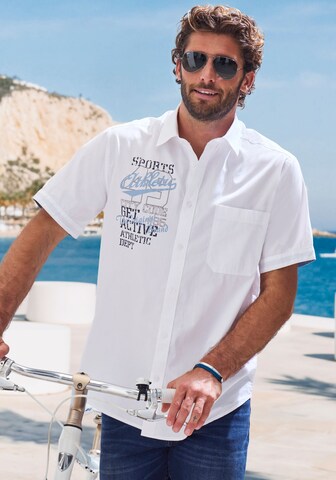 JOHN DEVIN Regular fit Button Up Shirt in White