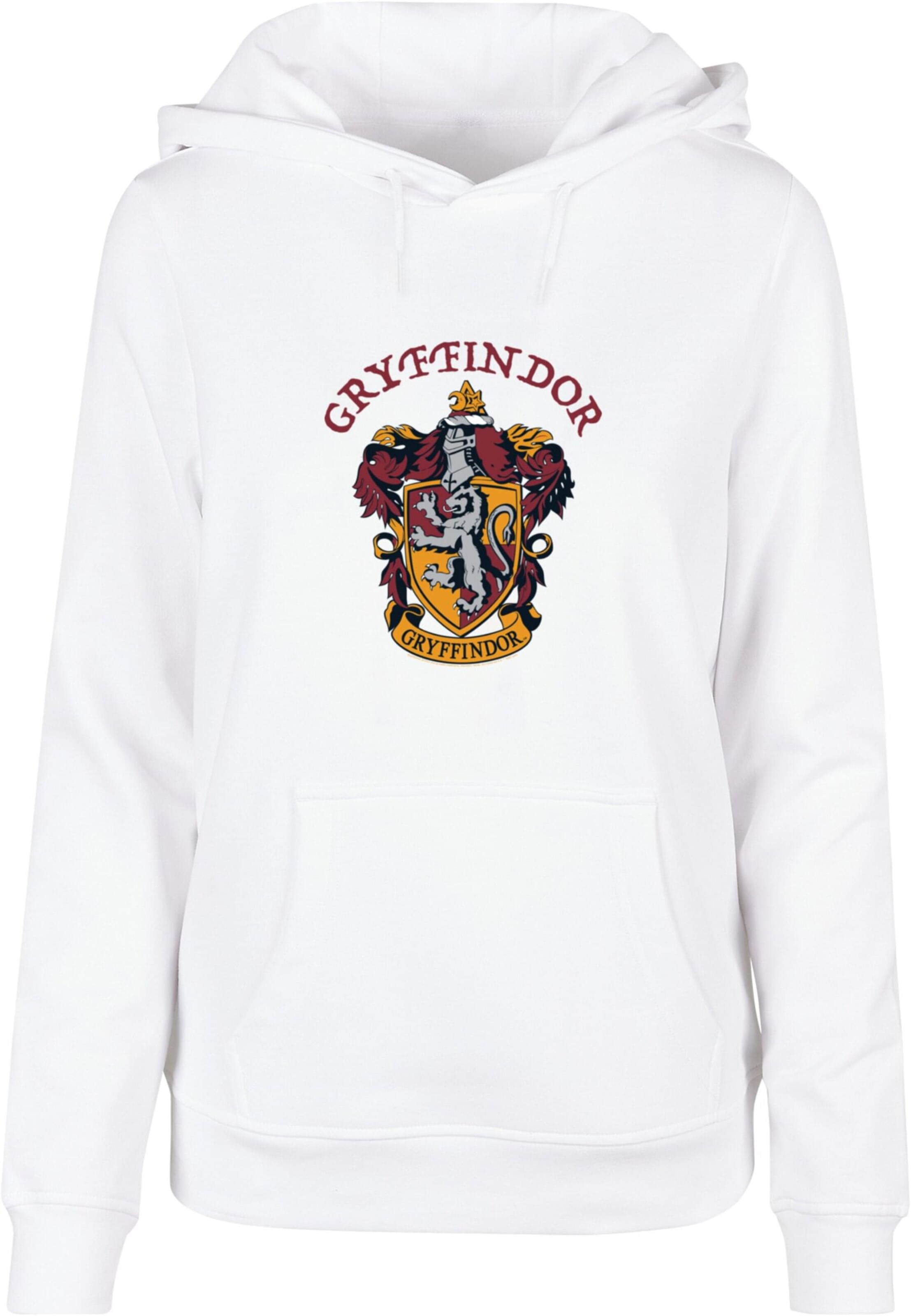 Sweat-shirt 'Harry Potter - Gryffindor Crest' ABSOLUTE CULT en blanc : devant