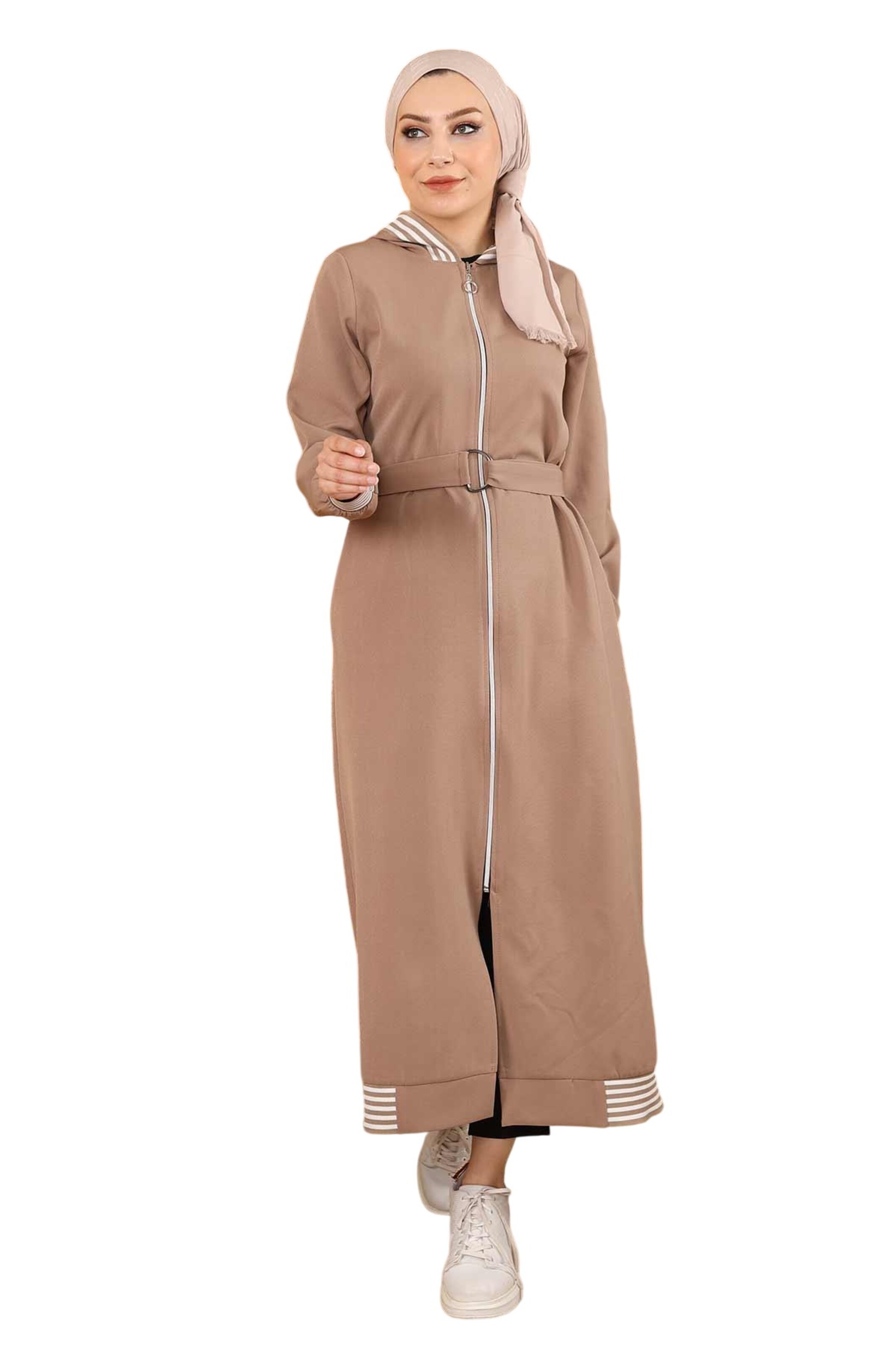 MODAMIHRAM Übergangsmantel in Braun: Vorderseite