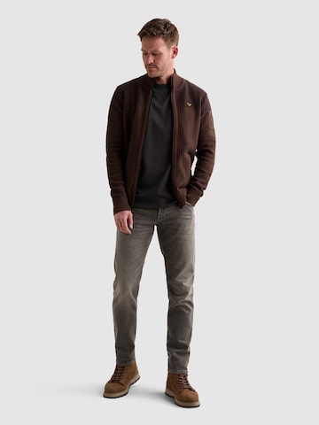 Vestes en maille 'Cardigan with zipper closure and flight pocket' PME Legend en marron