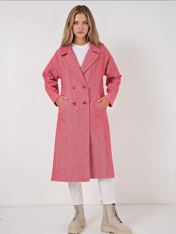 Bigdart - Sobretudo meia-estação em vermelho