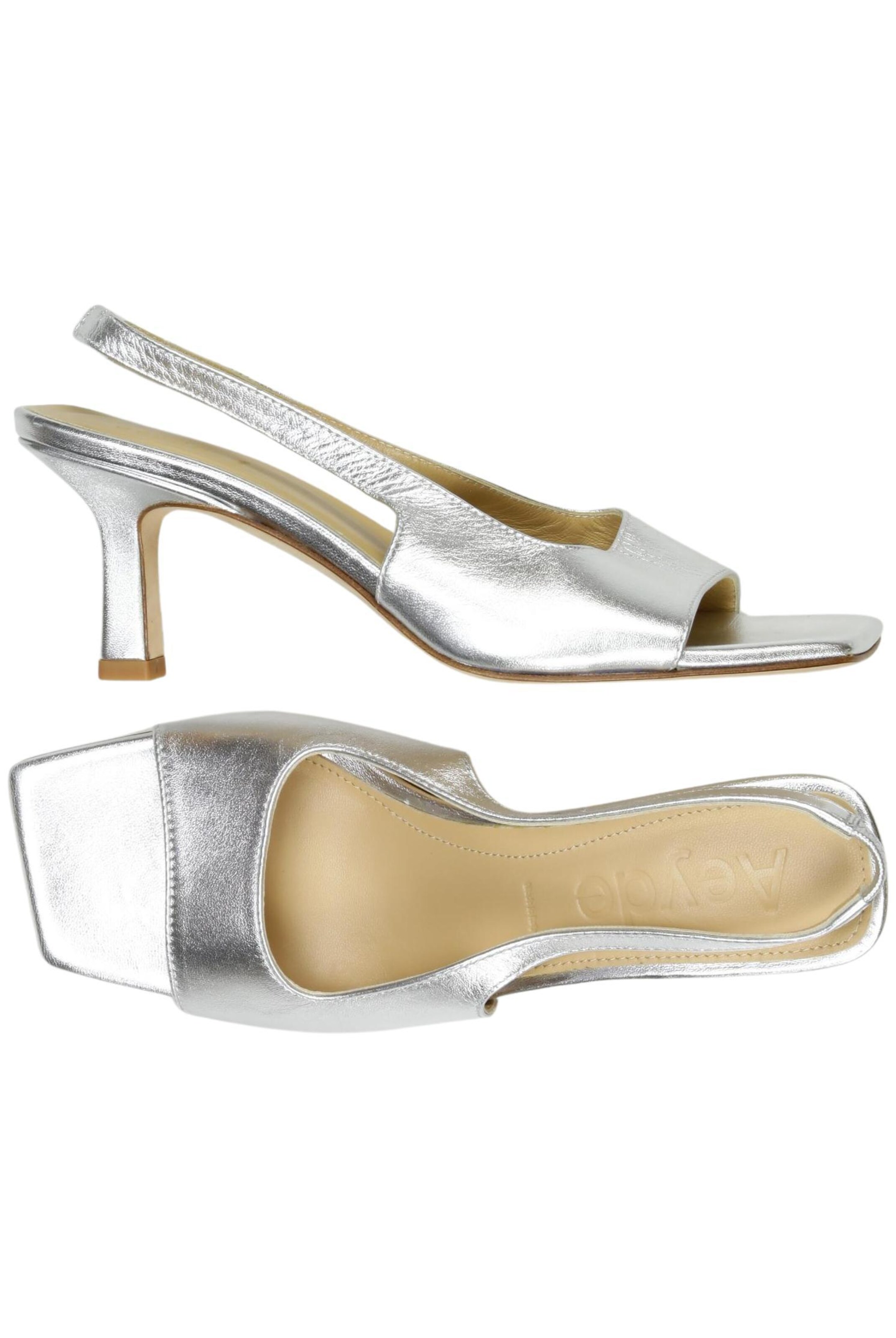 Aeyde Sandals & High-Heeled Sandals in 37 in Silver: front