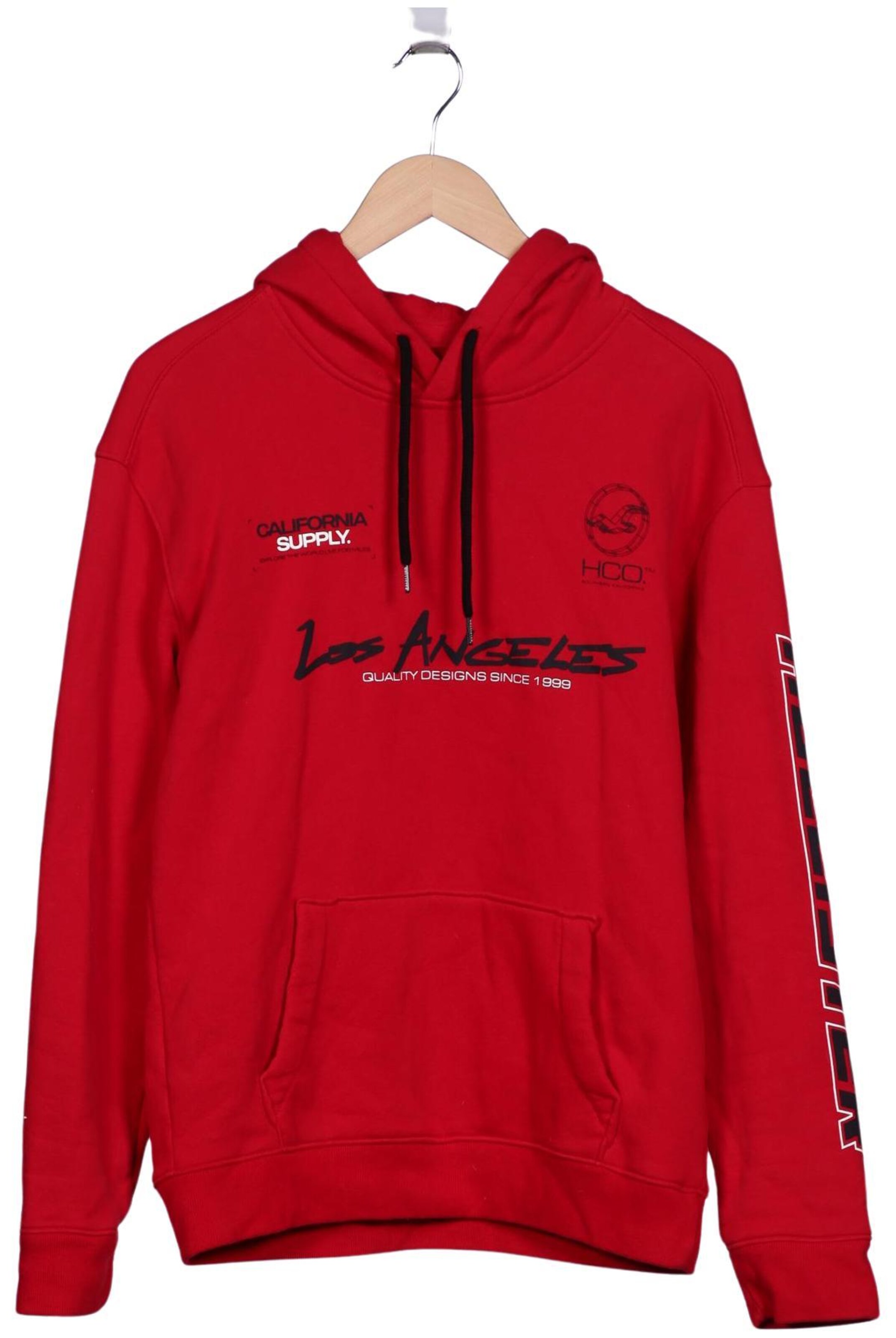HOLLISTER Sweatshirt & Zip-Up Hoodie in M in Red: front
