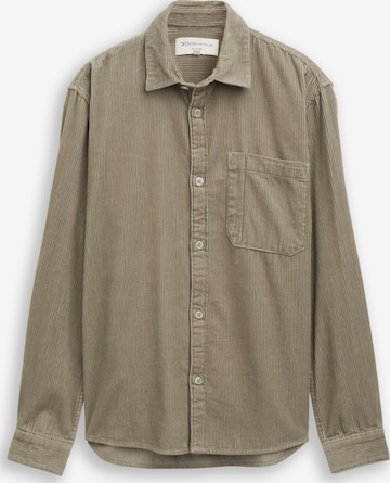 TOM TAILOR DENIM Overhemd in Groen: voorkant