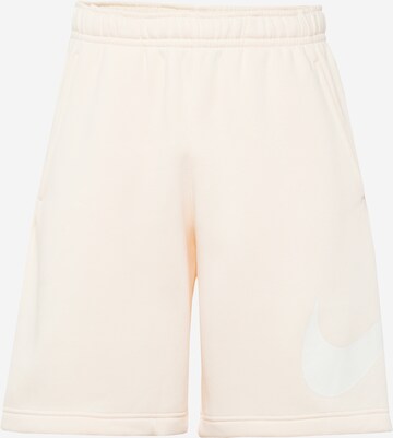 Nike Sportswear - Regular Calças 'Club' em rosa: frente