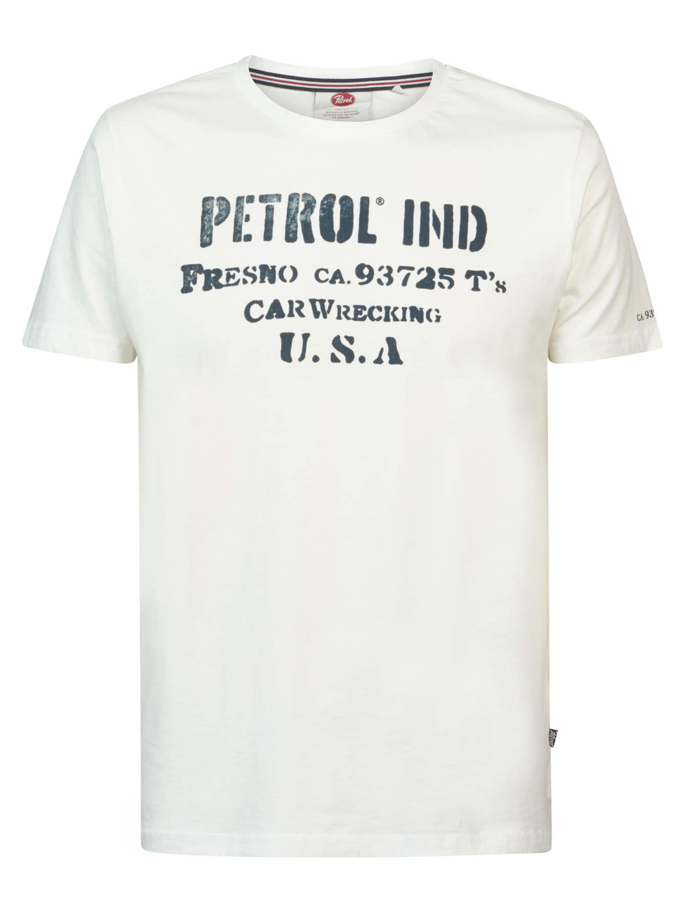 Petrol Industries Футболка в Белый: спереди