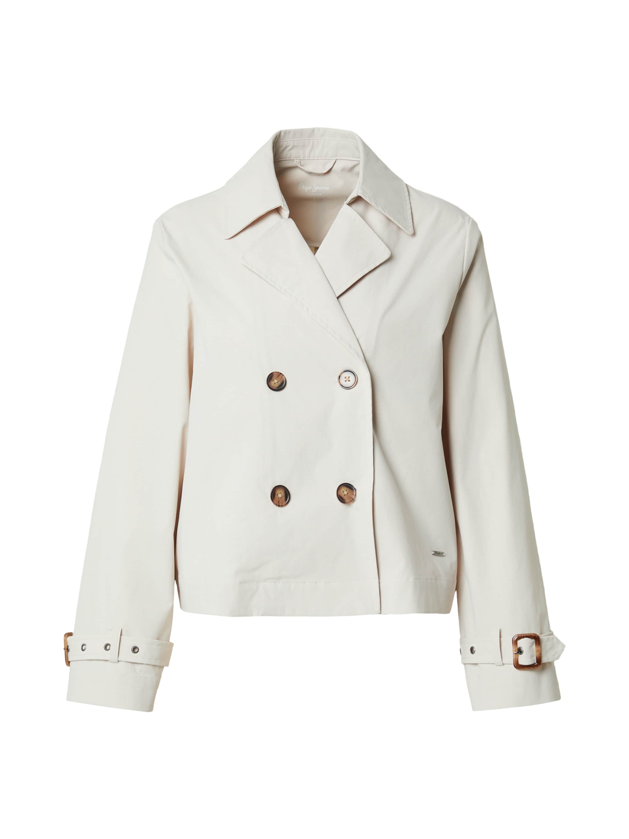 Pepe Jeans Between-Seasons Coat in Beige: front