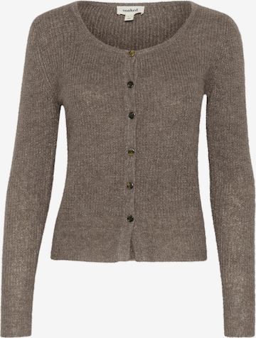 Cardigan 'Tuesday' SOAKED IN LUXURY en marron : devant