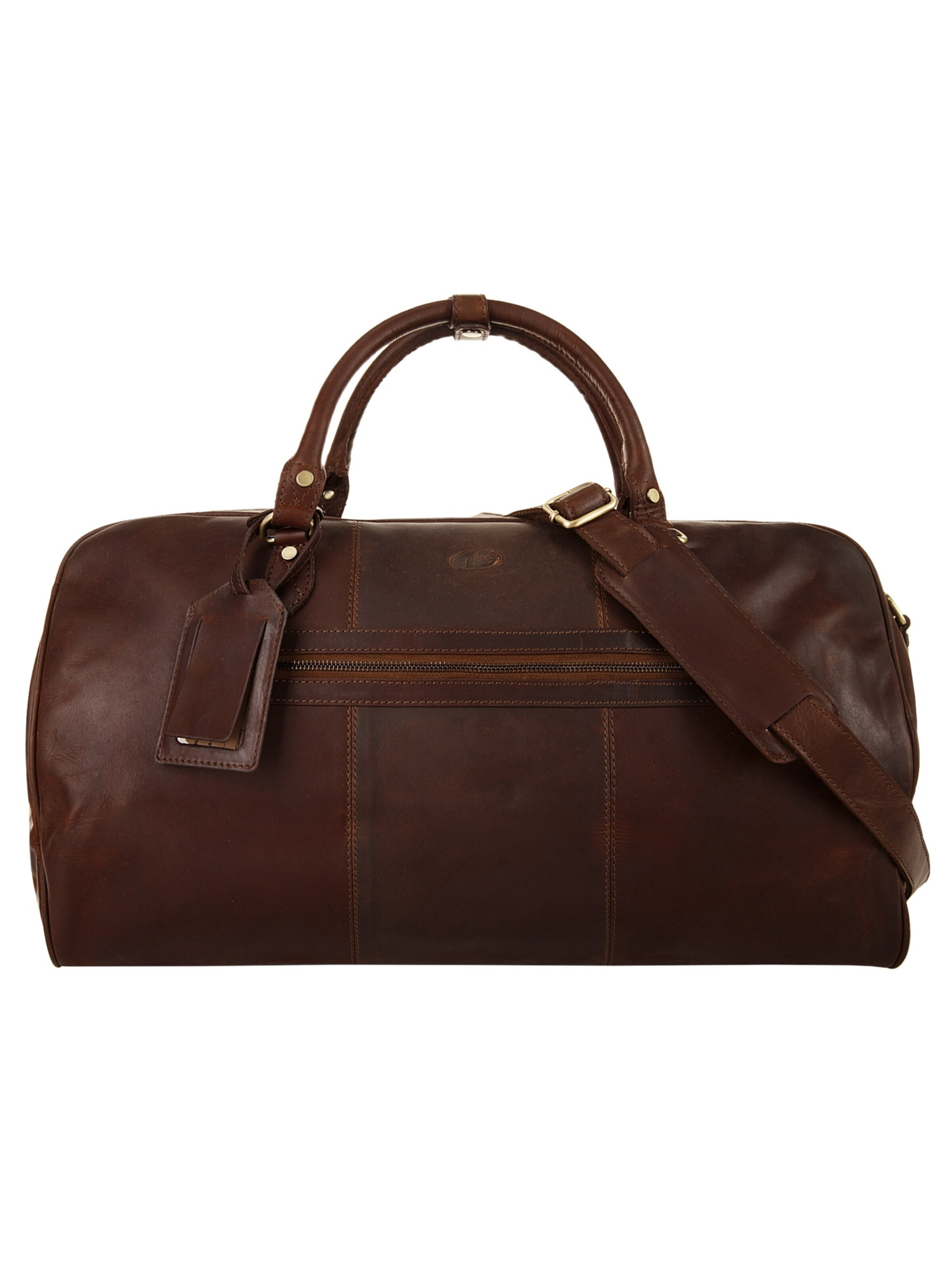 Sac de voyage piké en marron : devant