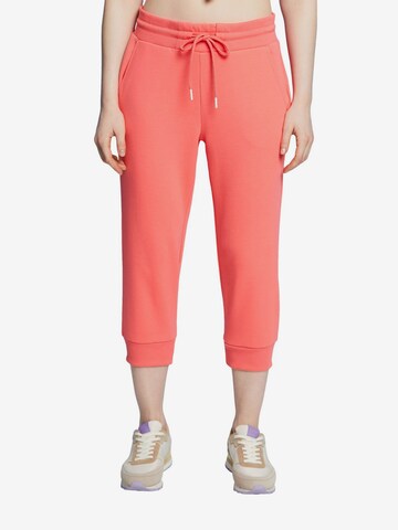 Effilé Pantalon de sport ESPRIT en orange : devant