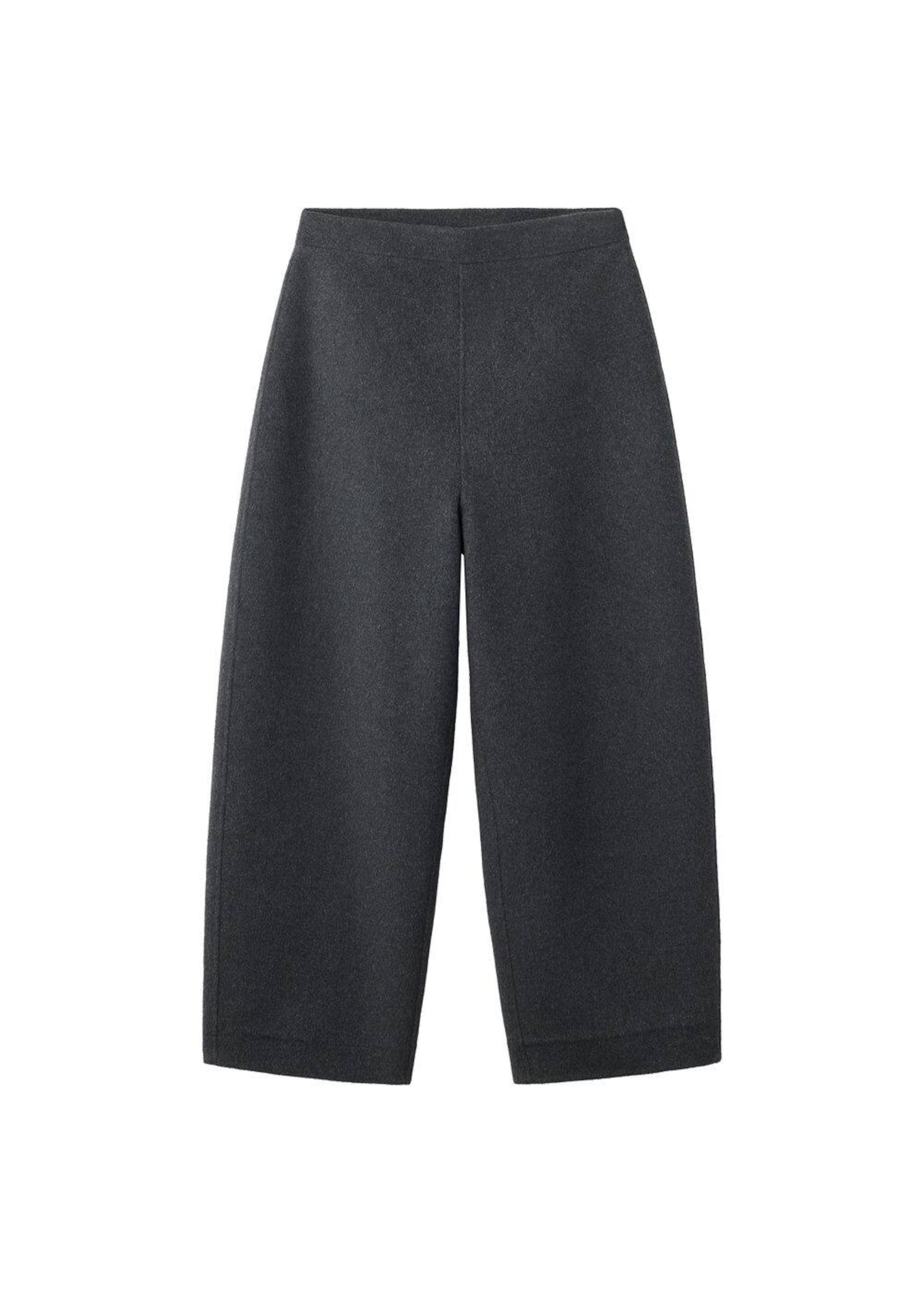 MANGO Wide leg Pants in Grey: front