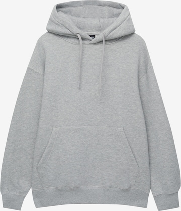 Sweat-shirt Pull&Bear en gris : devant