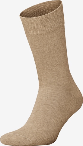 Hudson Socke 'Relax Cotton' in Beige: Vorderseite