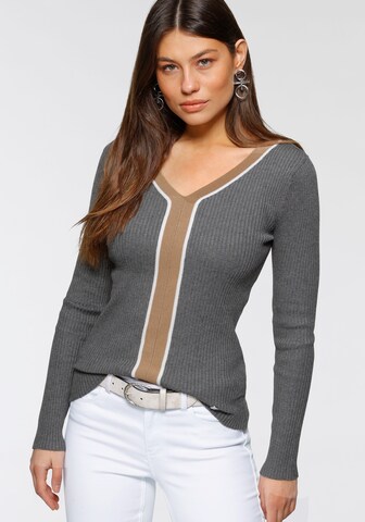 BRUNO BANANI Pullover in Grau: front