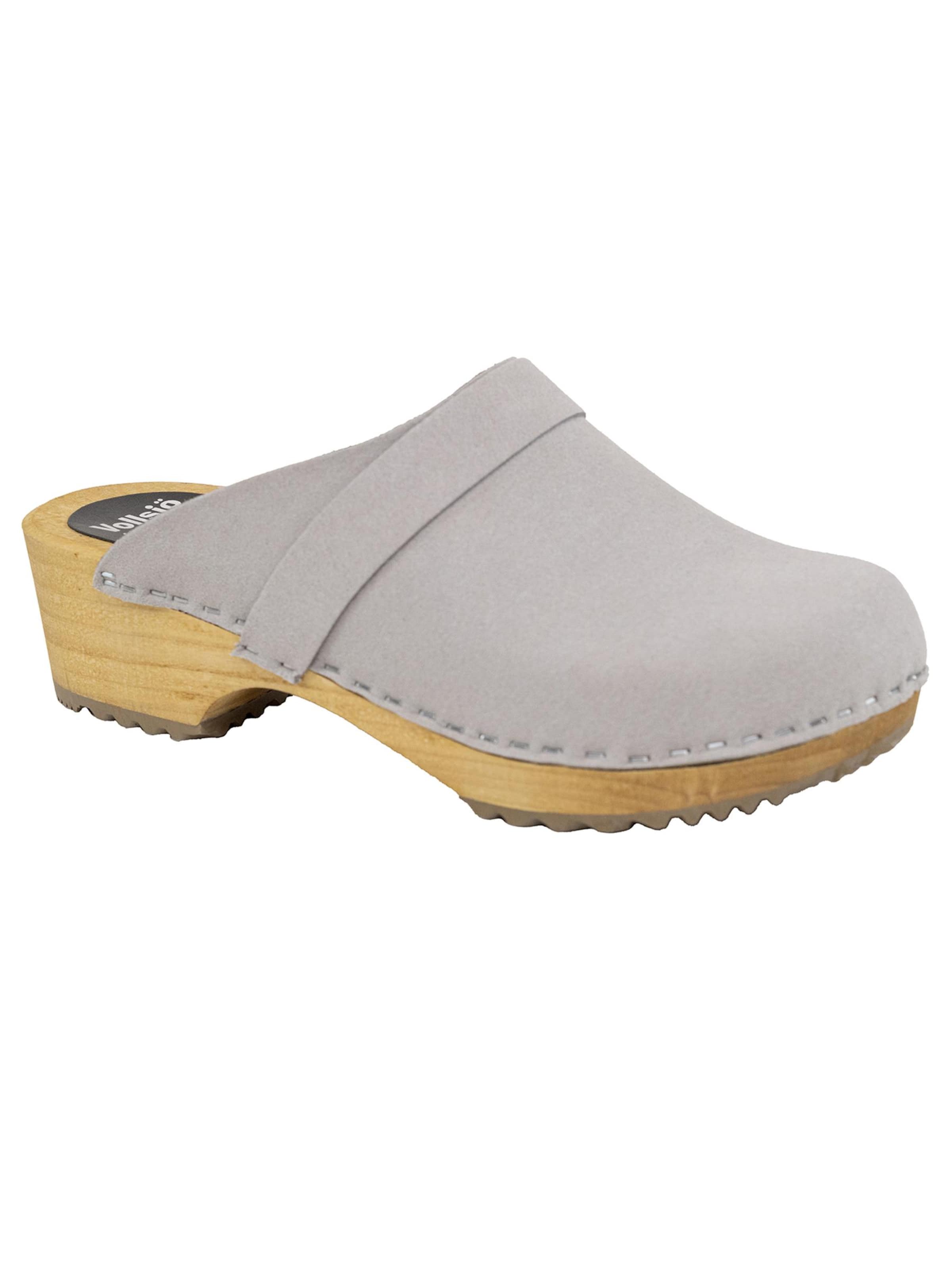 Vollsjö Clogs '125-901S-D'‌‌‌‌‌‌‌ in hellgrau, Produktansicht