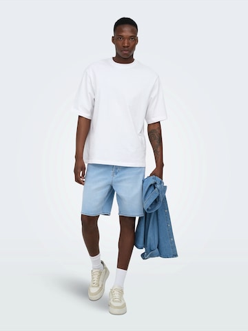 Largi Jeans 'ONSFADE' de la Only & Sons pe albastru