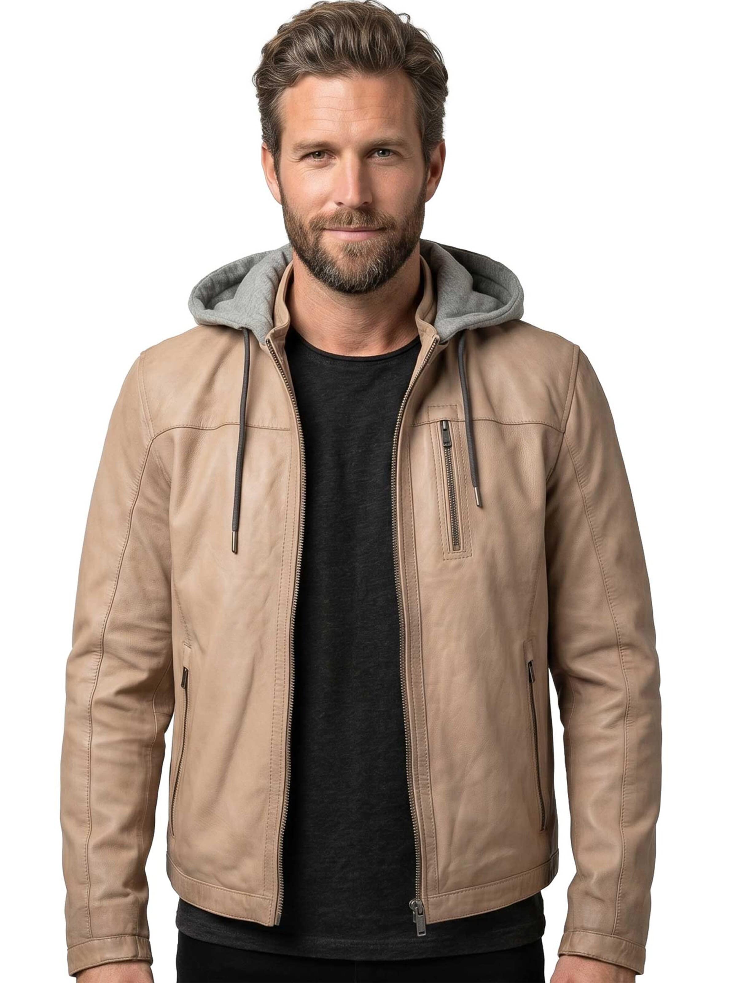 Jilani Between-season jacket 'Cody' in Beige: front