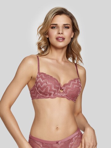 Marc & André Push-up Bra 'ROSE IMPULS' in Pink: front