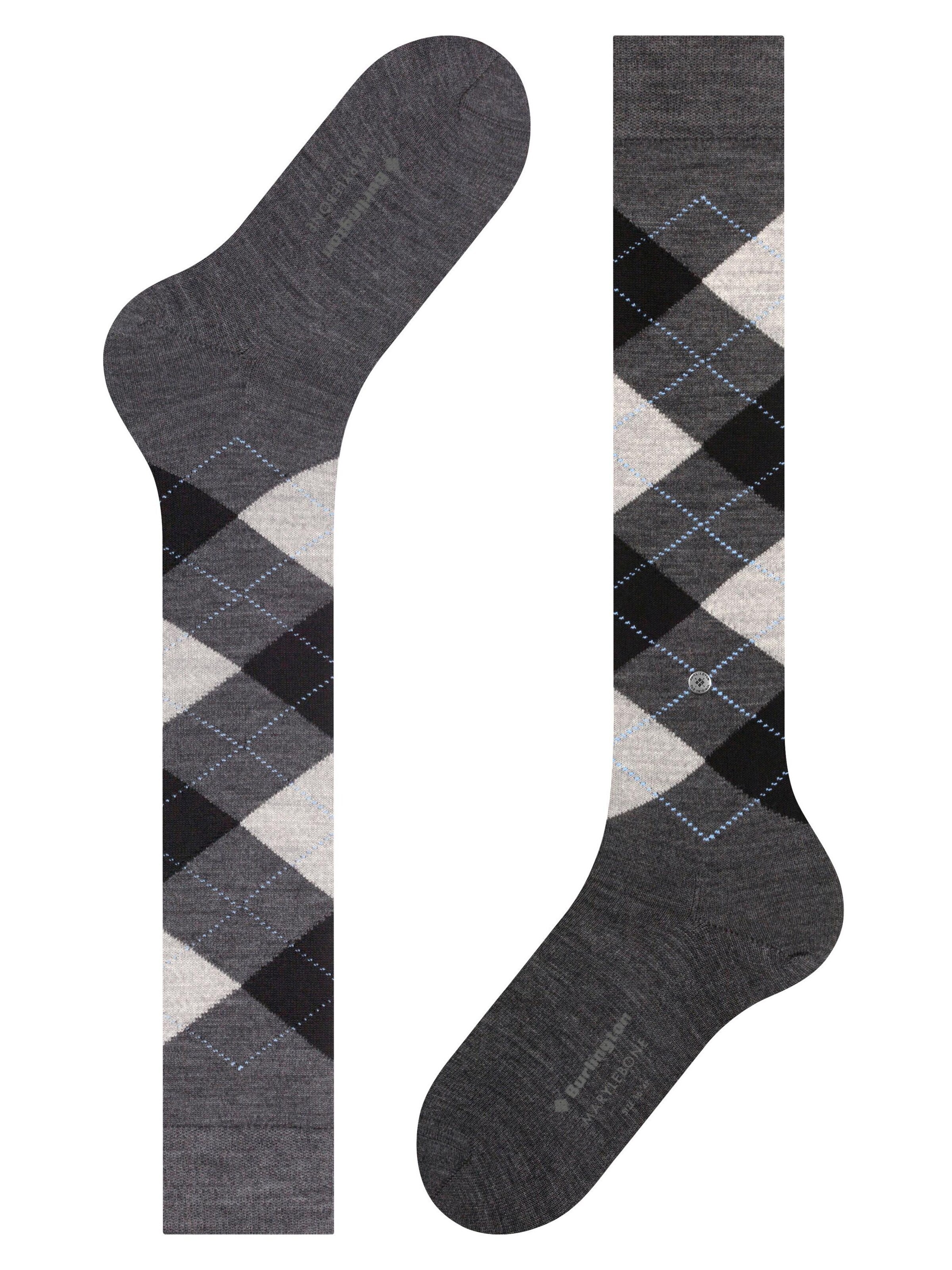 BURLINGTON Overknee Strümpfe 'Marylebone'‌‌‌‌ in Grau