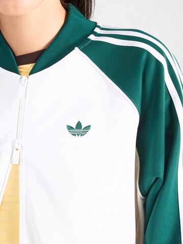 ADIDAS ORIGINALS Tepláková bunda - Biela
