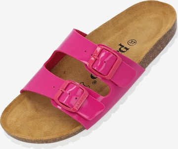 Palado Mules 'Milos' in Pink: front