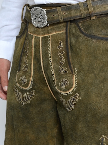 Rißberg Regular Trachtenhose in Braun