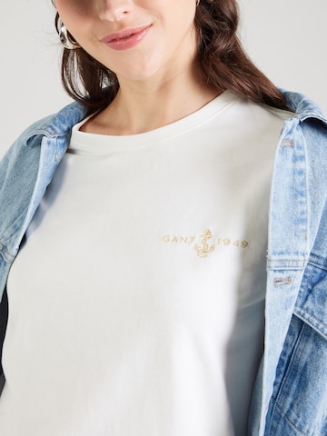 GANT Majica 'ANCHOR' | bela barva