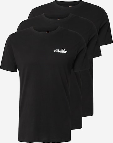 melns ELLESSE T-Krekls 'Azzini': no priekšpuses