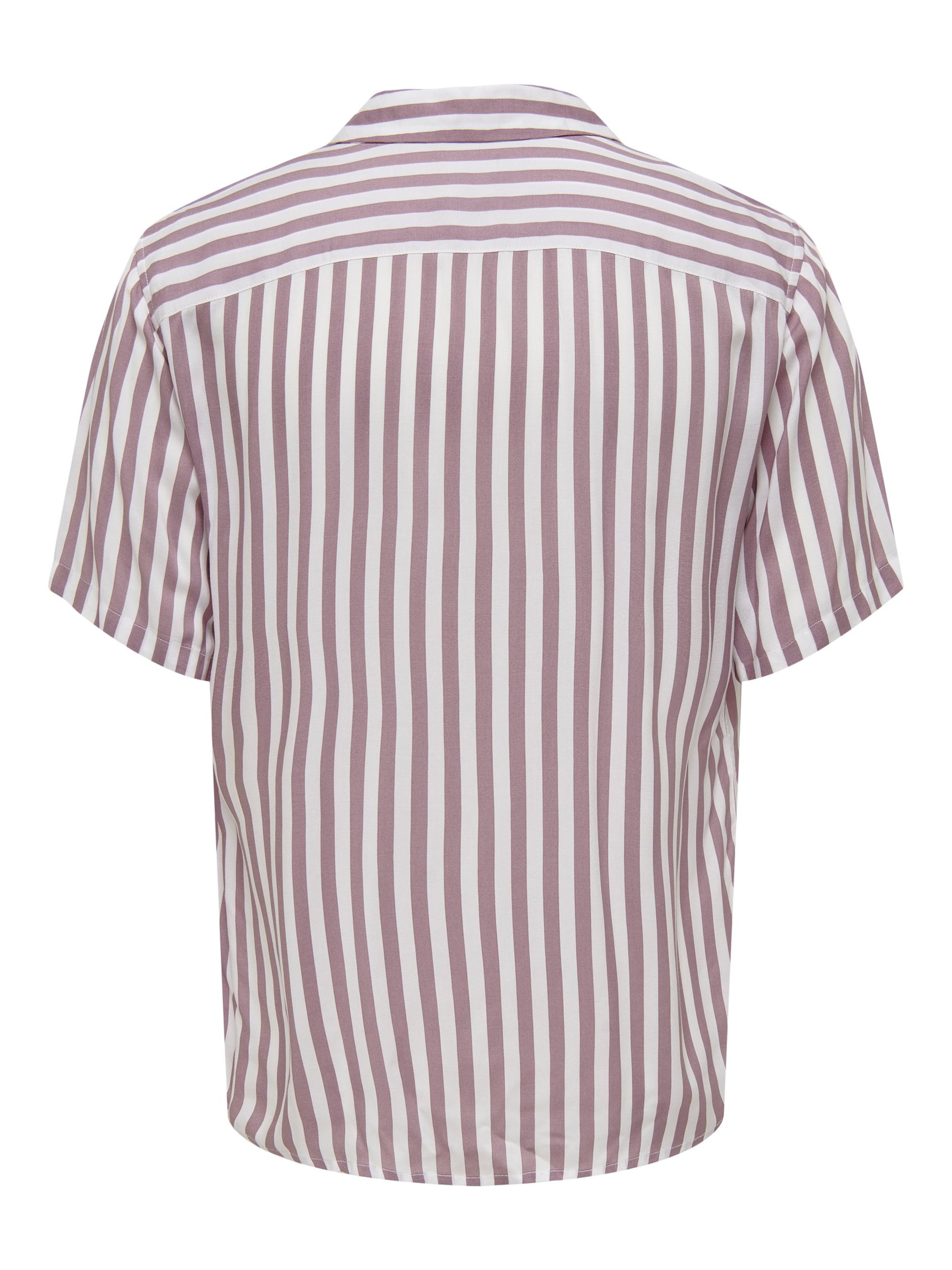 Only & Sons - Comfort Fit Camisa 'Wayne' em roxo