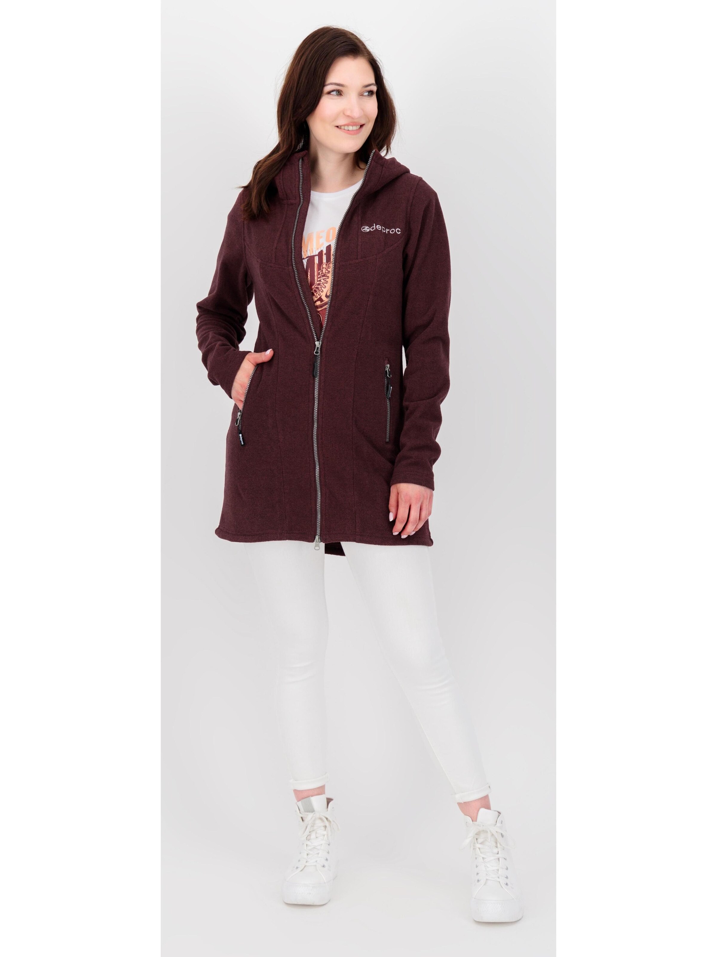 deproc Fleece Jacket 'GLORY APRIL' in Purple