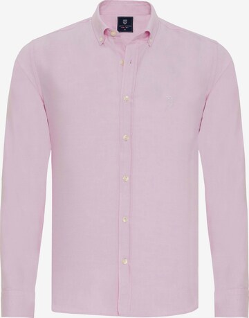 Regular fit Camicia di Jimmy Sanders in rosa: frontale