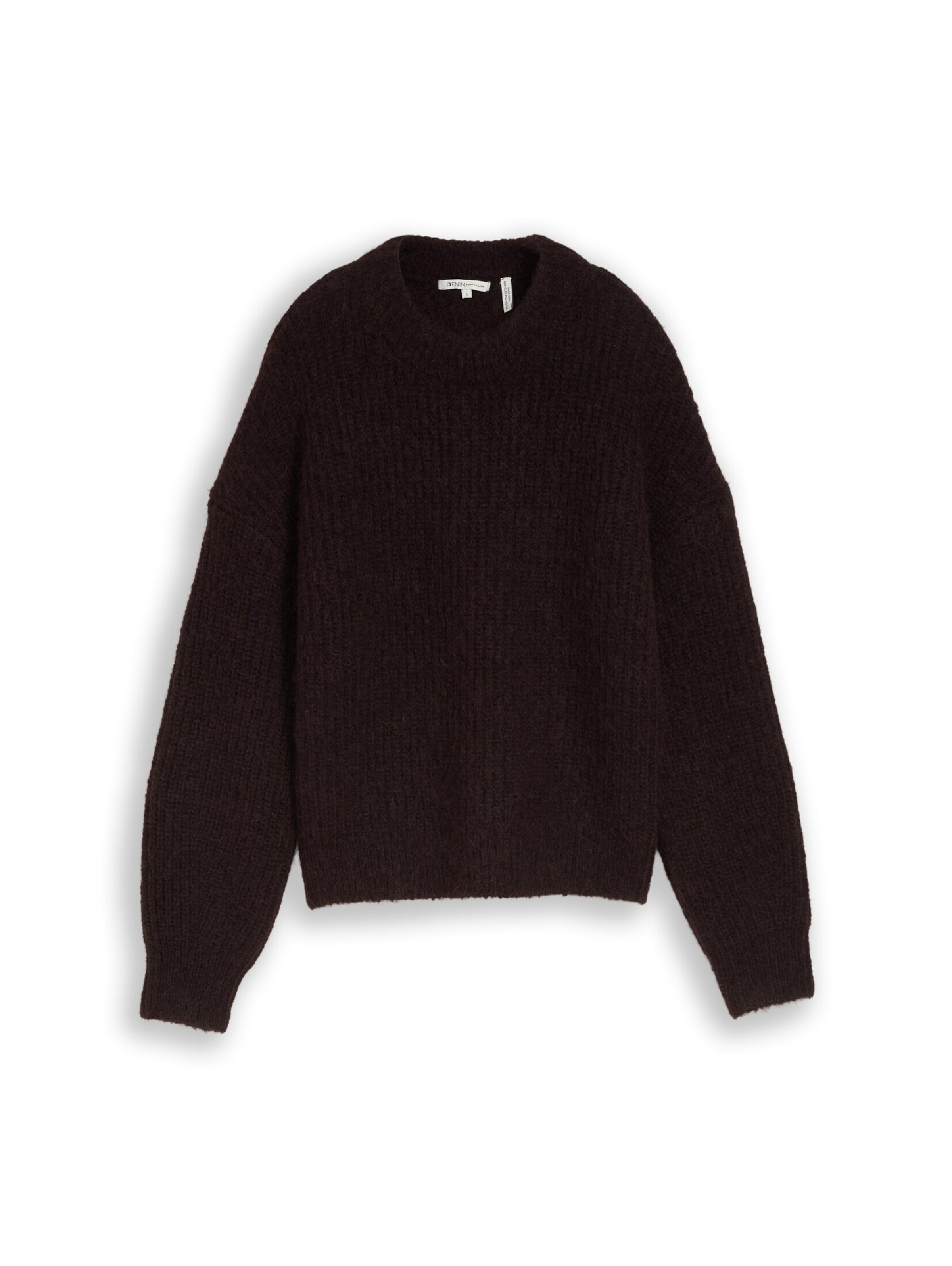 TOM TAILOR DENIM Sweter w kolorze brązowy: przód