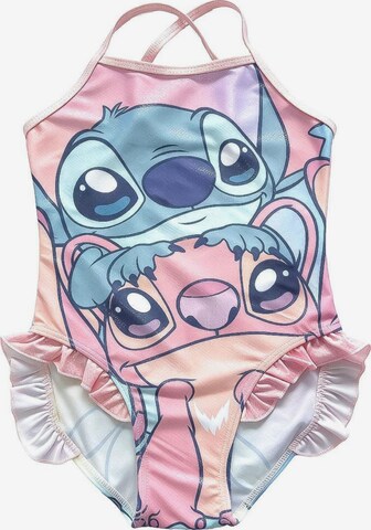 Disney Lilo & Stitch Badpak 'Disney Stitch and Angel Swimsuit – Multicolor' in Gemengde kleuren: voorkant