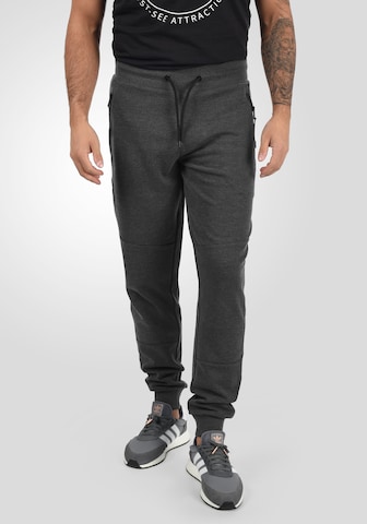 !Solid Regular Trousers in Grey: front