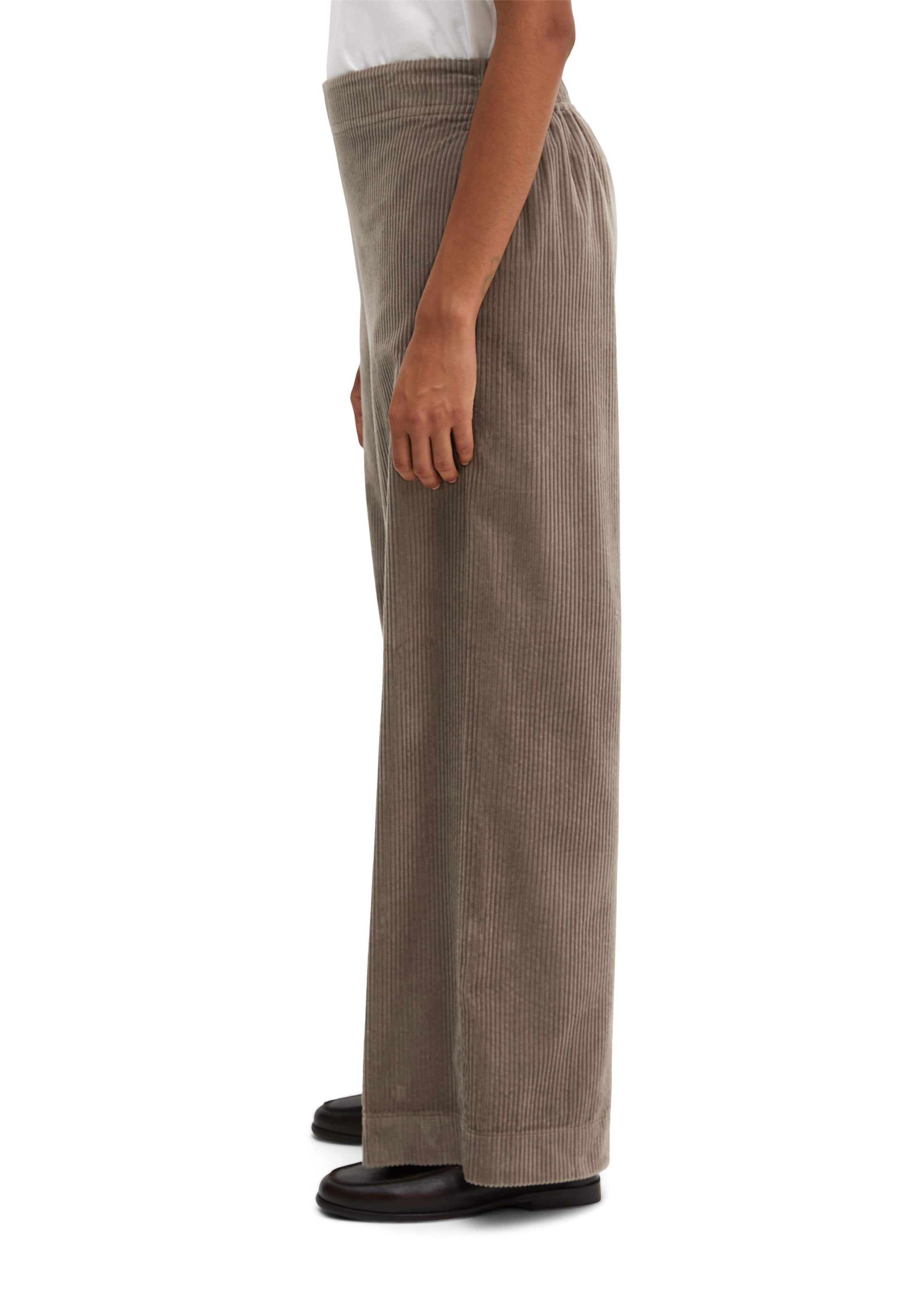 Marc O'Polo Wide leg Broek in Bruin