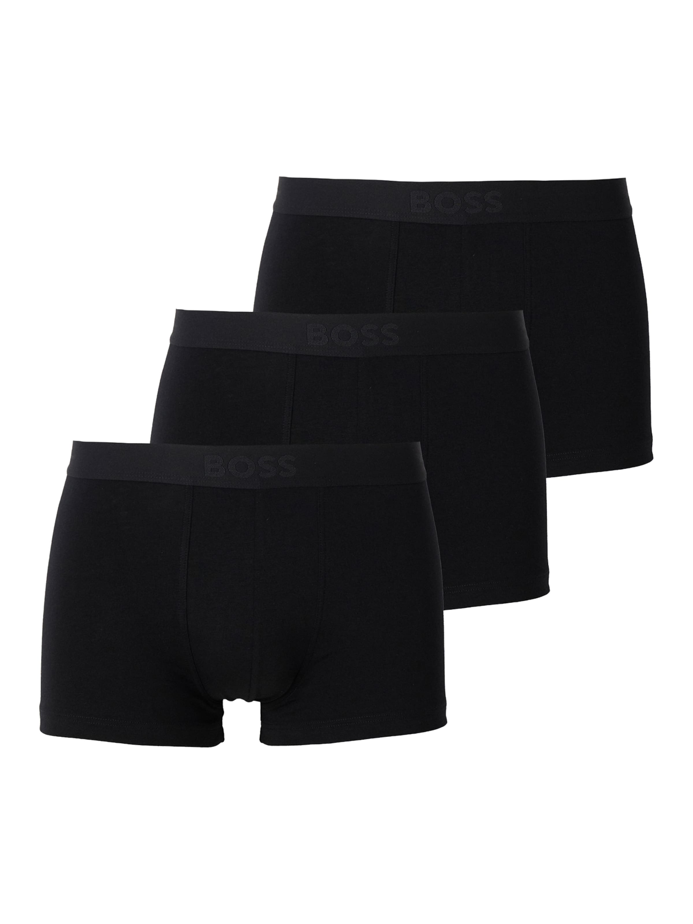 Boxer 'David Beckham' di BOSS in nero: frontale