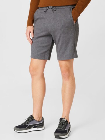 BOSS Regular Trousers 'Headlo' in Grey: front